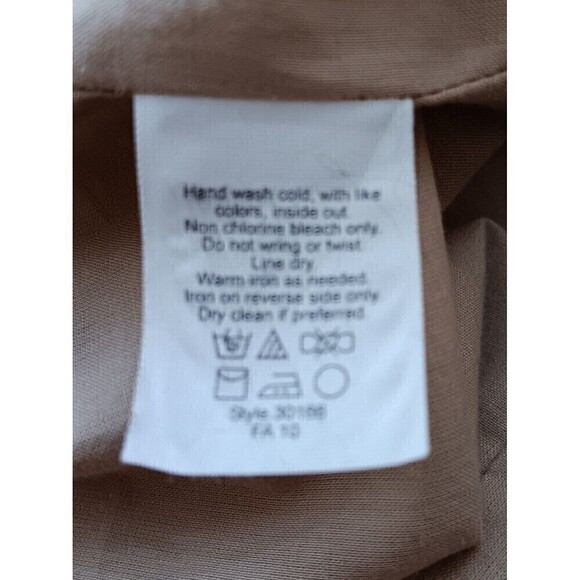 J Crew Women's Size 0 Sleeveless Gold Ruffle Front Cotton Work Top w/Side Zip - Picture 6 of 9